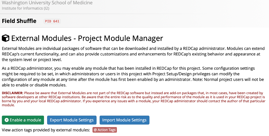 Searching for the module