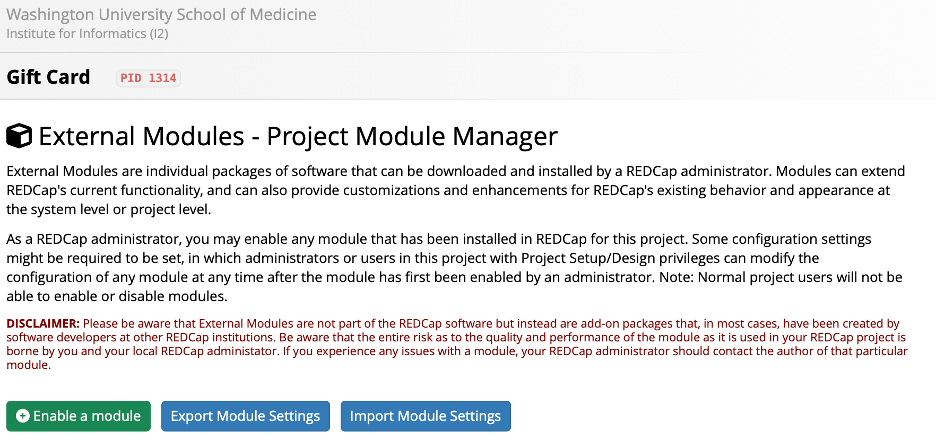 Searching for the module