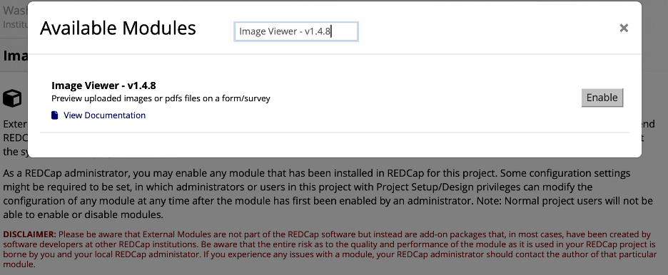 Searching for the module