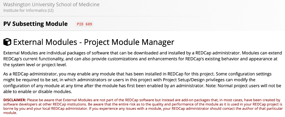 Searching for the module