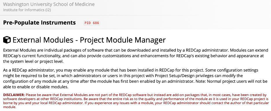 Searching for the module