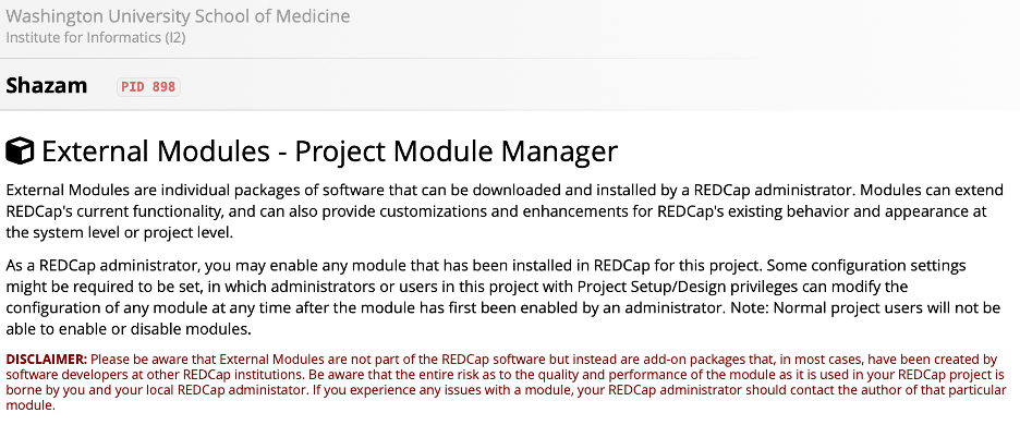 Searching for the module