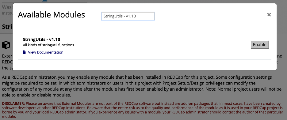 Searching for the module