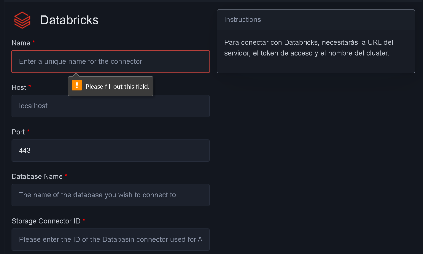 Databricks connectors Form Part1
