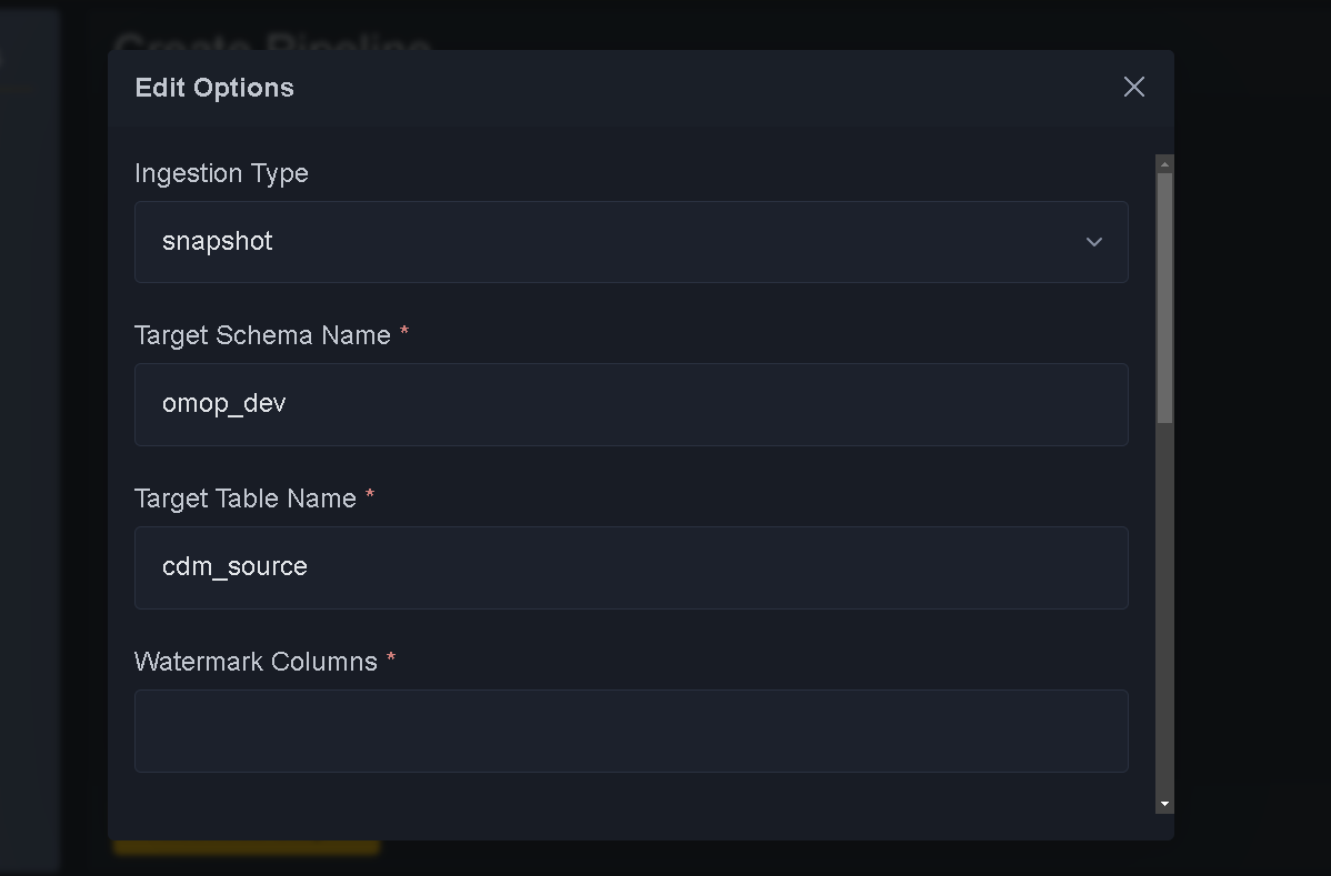 Pipeline Form Page 5 Edit mode