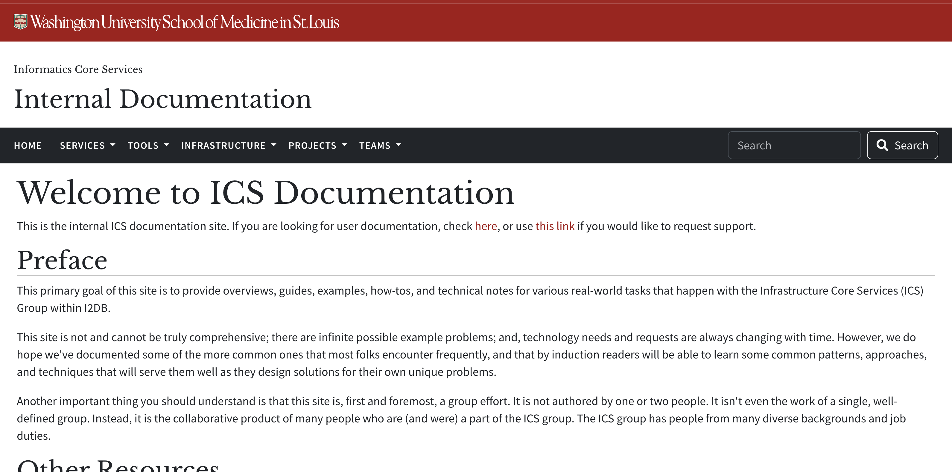 ICS Internal Documentation